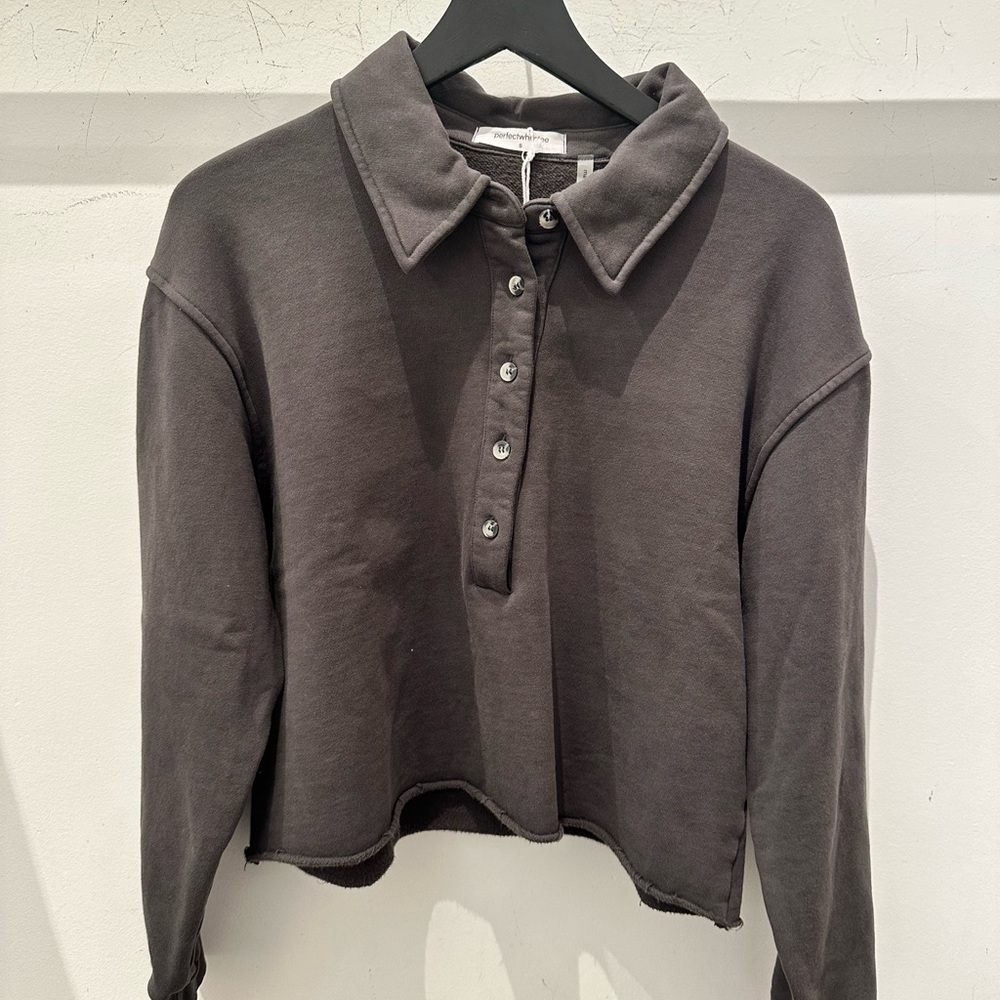 Perfect White Tee Vinny 3/4 Sweatshirt Vintage Black